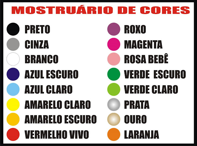 Cores dos Adesivos