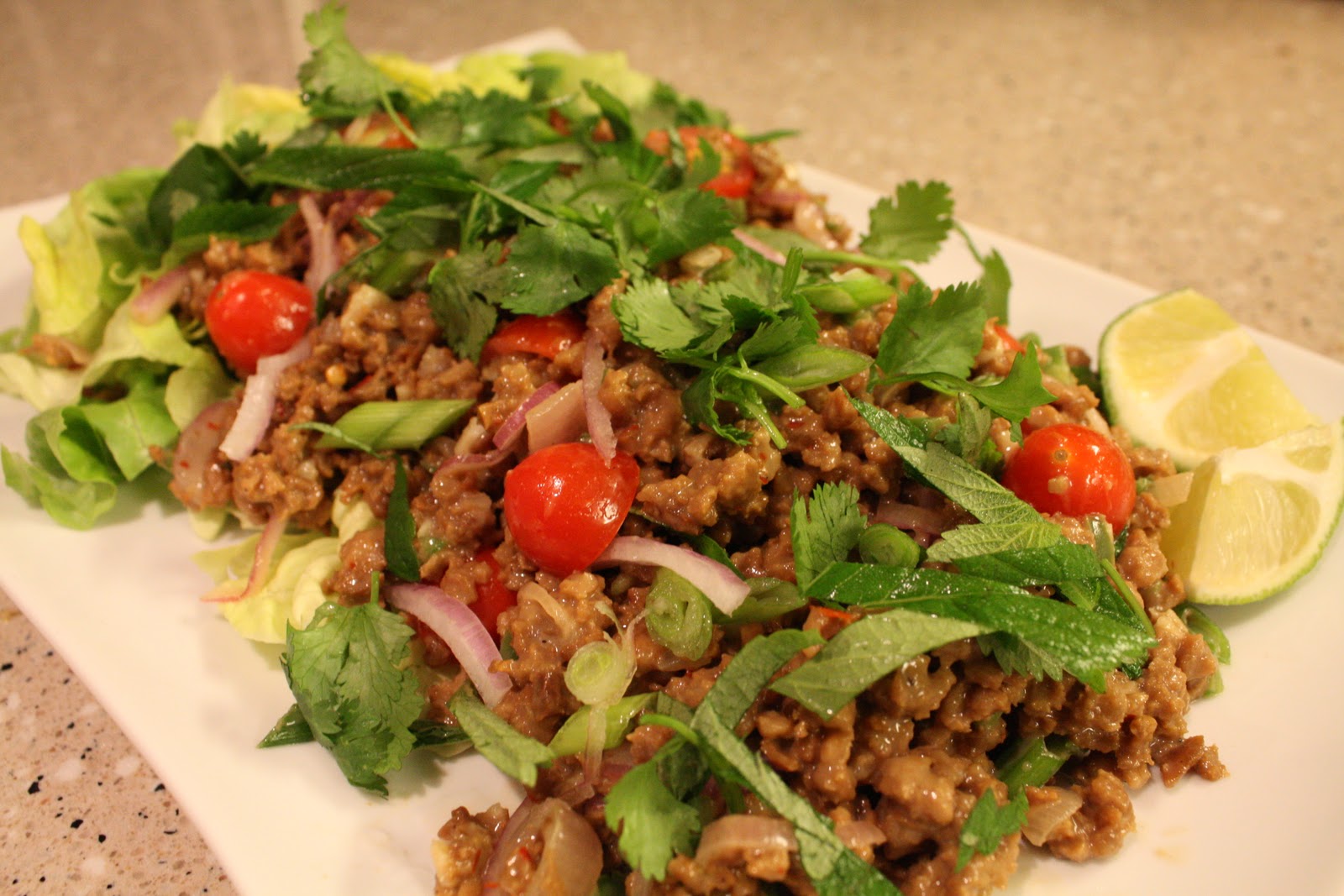 Bunny and the Wolf Larb Thai Spicy "Beef" Salad