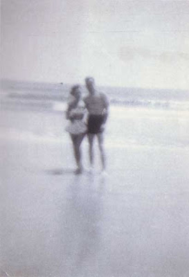 Ruth and Bud on Beach - circa 1951