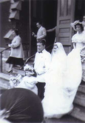 Parents Wedding Steps 1950