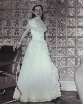 Doralice in Bridesmaid Wedding Dress - circa 1950