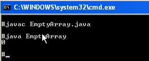 Java - Empty Array