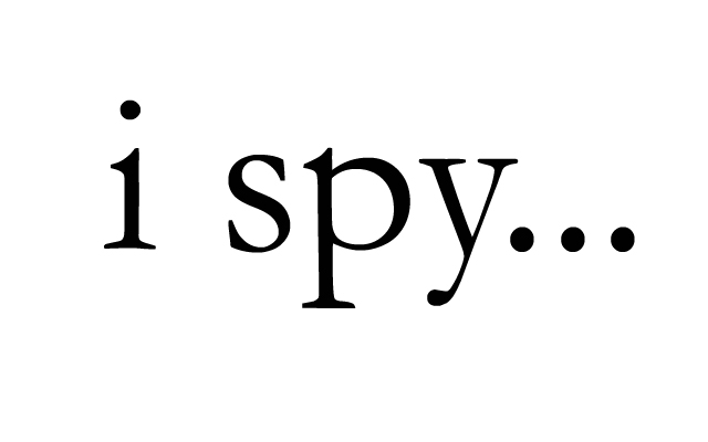 i spy...