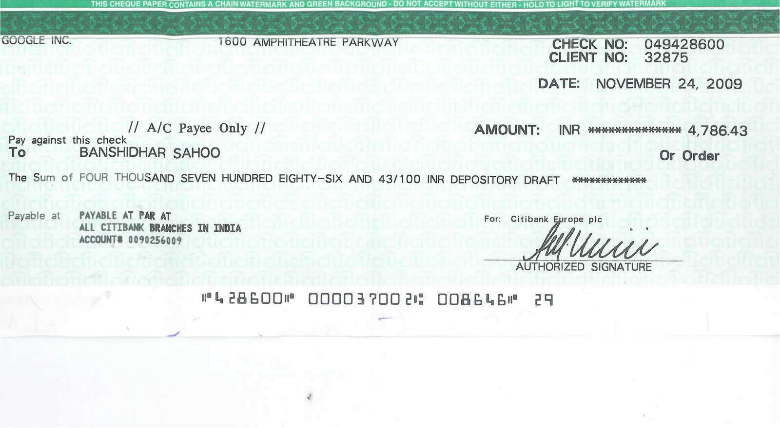 Bank Cheque Bank Cheque Or Check