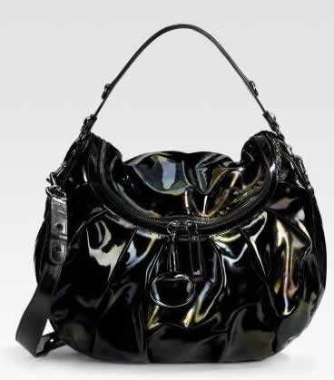 Designer handbag world: Be Prepared with Gucci Patent Leather Shoulder Bag