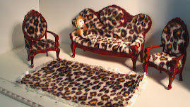 leopard 3 piece lounge rug doll