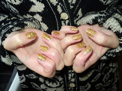 nails dip glitter diy