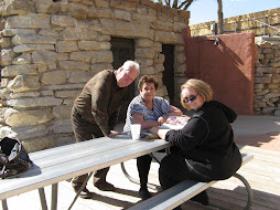 Ted, Nelda and Martha at Sorenson Cabin in Palo Duro Canyon April 2008
