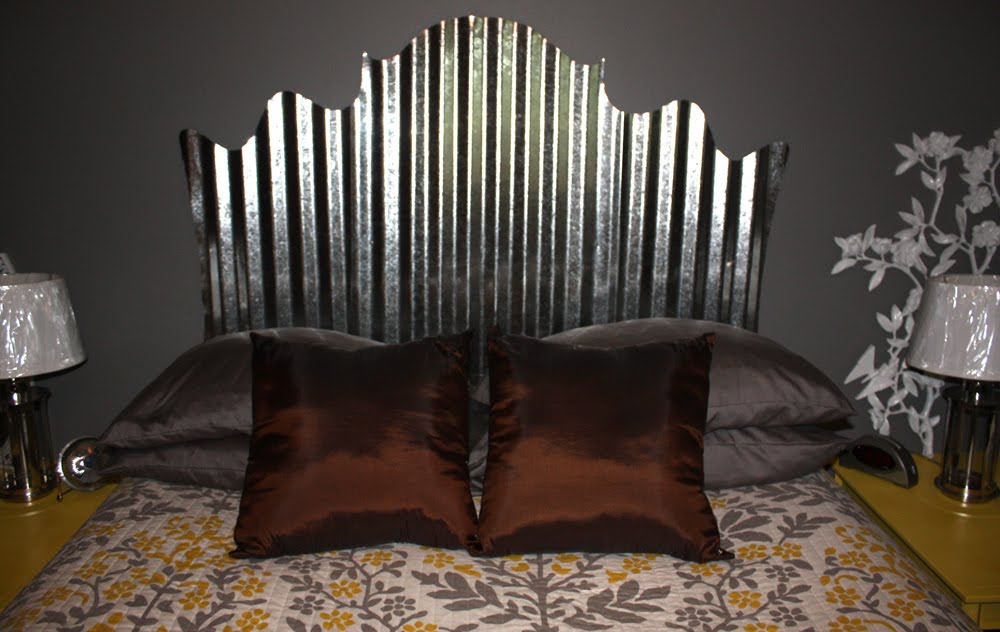 abby DIY Corrugated Metal Headboard