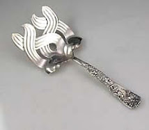 Rare Tiffany Asparagus Server in the Vine Pattern (1890)