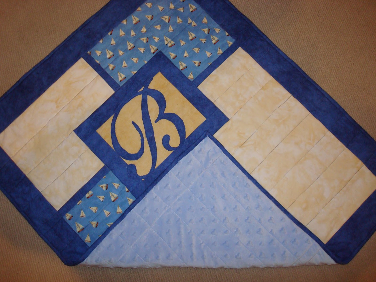 Made For Me Quilts Baby Blue Baby Quilt