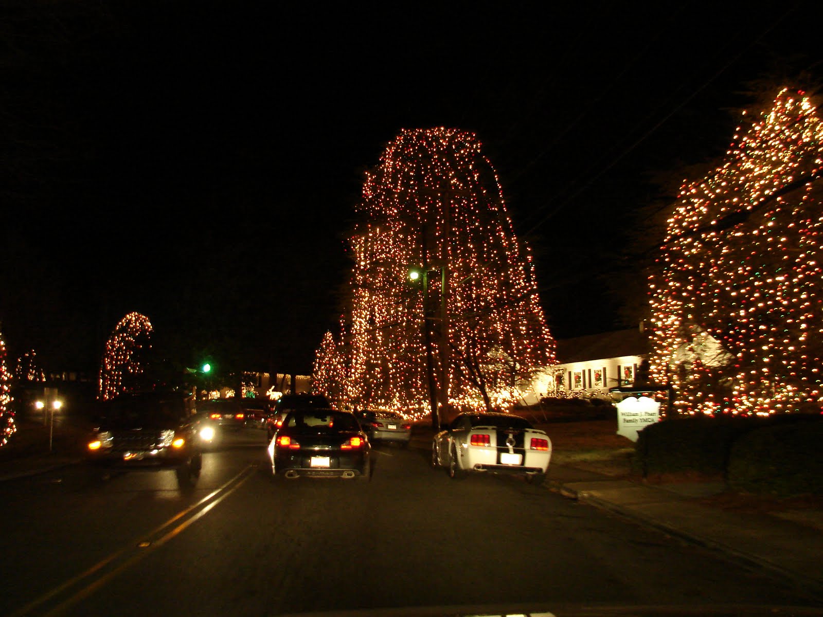 A Codger, Cutie, & a Cat Christmas Town, USA, McAdenville, NC 2010
