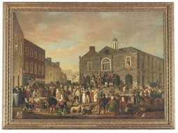 The marketplace and court-house, Ennis, Co. Clare by William Turner de Lond