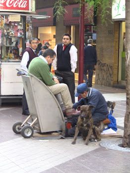 scène de rue à Santiago