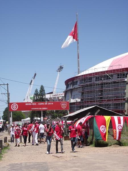 Sport Club Internacional de Porto Alegre, momentos antes do jogo de estréia da equipe no Mundial de Clubes Fifa