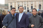Fr.Nicholas dari Penampang, Fr. Aloysious dari Singapore dan Fr. Francis budak kampung