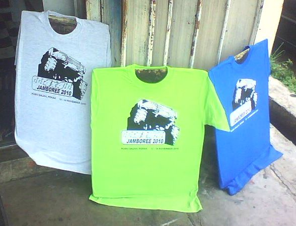 Design T shirt 4x4 Jamboree Kubu Gajah