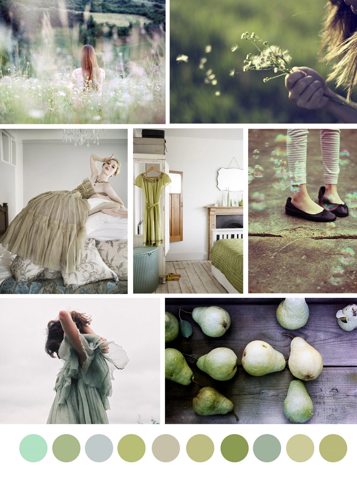 Snow in a Teapot: Design Blog: Monday Mood Board: Green with Envy