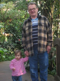 Grandpa and Savannah at Butterfly Pavillion