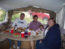 Our first lunch in the camper!