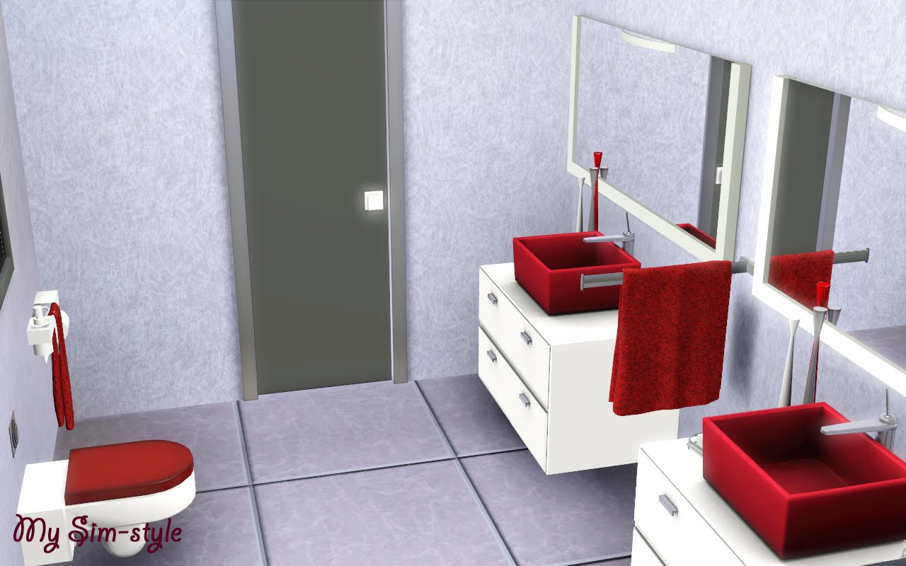 My Sim-style: El baño del piso de abajo