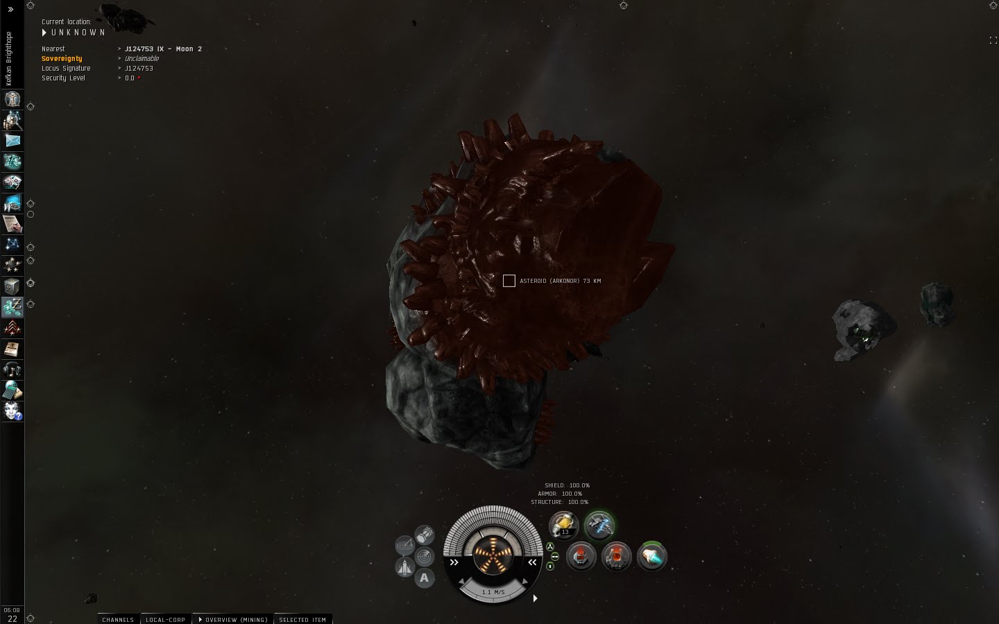 Eve Online Captain's Log Solo Wormhole Mining