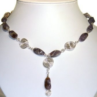 Charoite & Silver Necklace