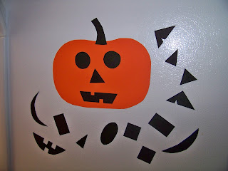 a new song: pumpkin decorating for a toddler