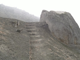 ESCALERAS GRABADAS EN LA LLEGADA A LA CIMA DEL CERRO EL CHIVO