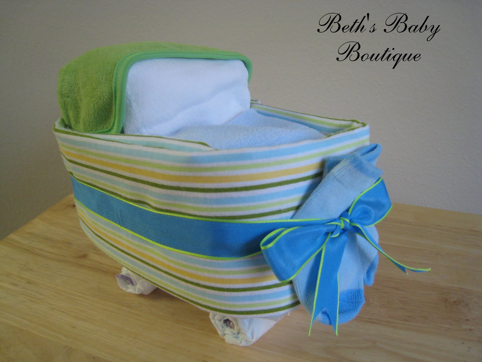 Beth's Baby Boutique Diaper Cakes with a Twist