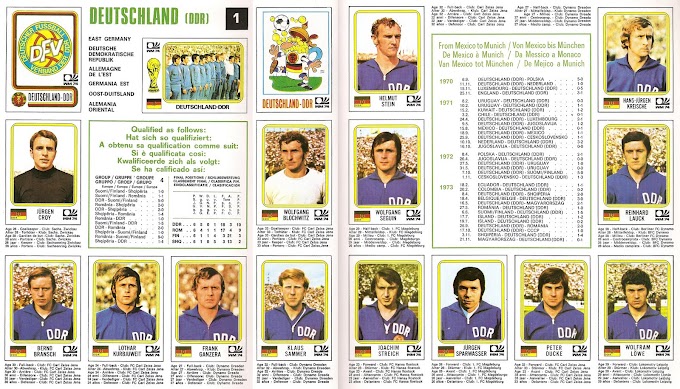 R.D.A 1974. Coupe du Monde. By Panini.