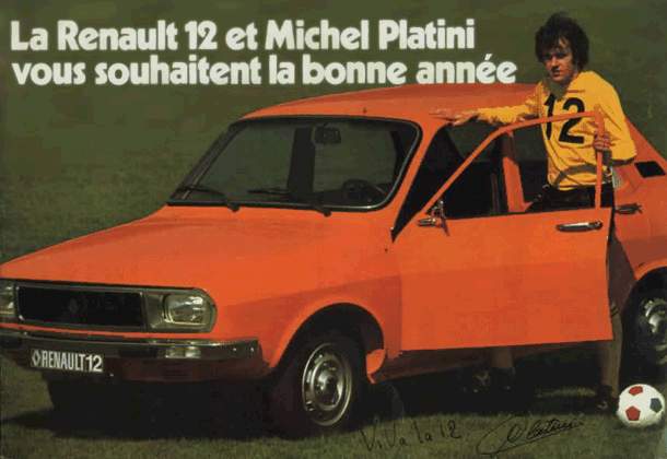 PUB. Renault. Michel Platini.