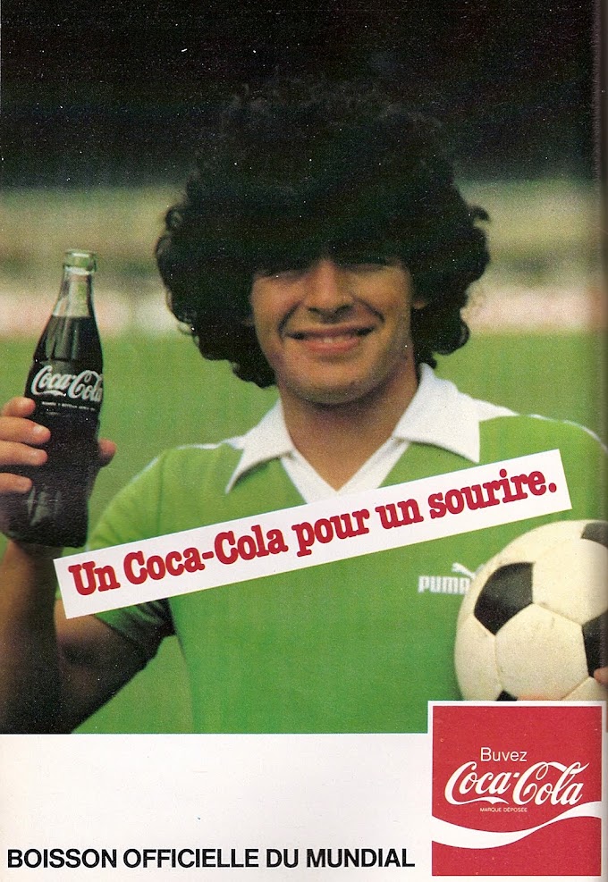 PUB. Coca Cola. Diego Maradona.