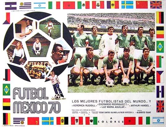MEXICO 70. FOOTBALL CARD. MEXIQUE.