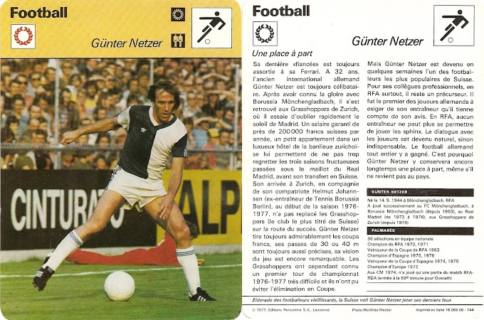 LA FICHE DETAILLEE. Günter Netzer.