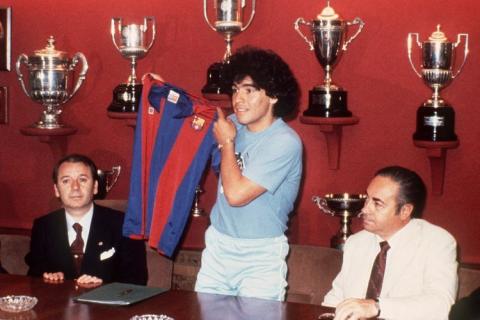 DIEGO MARADONA en Espagne.