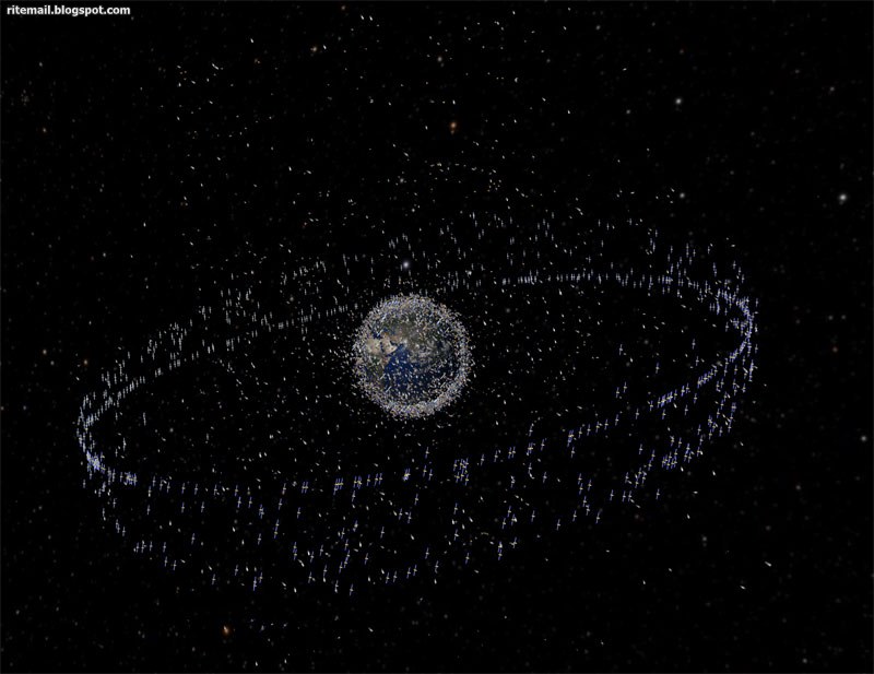 Dustbin Do u know how many artificial satellites surround earth?