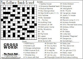 The Puzzle Hub Mini Crossword Sunday Pop Culture Quick Cross