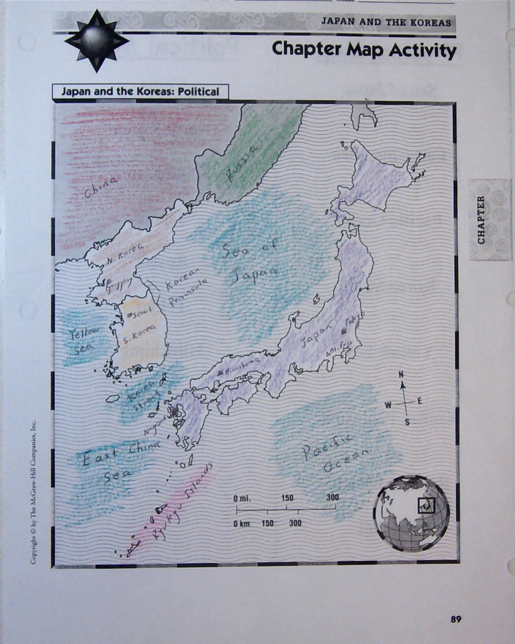 Mr. Lawhead's World Geography Japan and the Koreas Map Test
