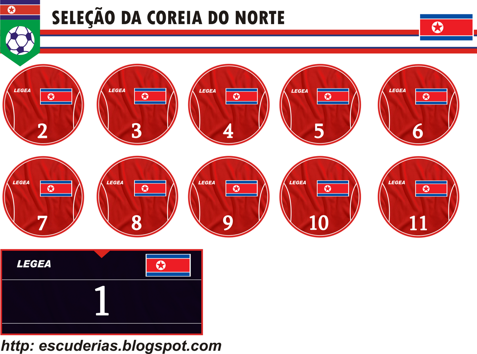 escuderias Especial Copa do Mundo Coreia do Norte escuderias Especial Copa do Mundo Coreia do Norte