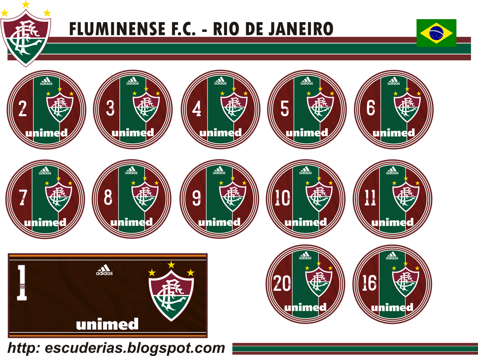 escuderias: Cartelão de clubes populares 2: Fluminense