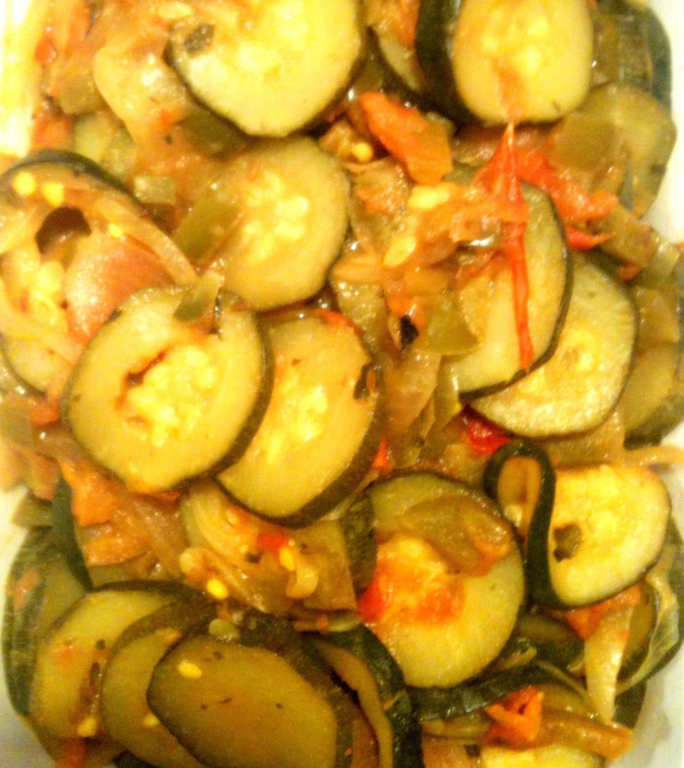 Zucchini With Green Pepper