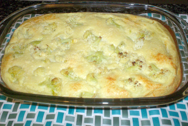 Receitas da Vovó Silvia Suflê de Couve Flor