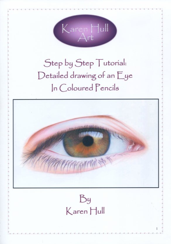 Karen Hull Art Step by Step Drawing Tutorial Detailed Eye Drawing