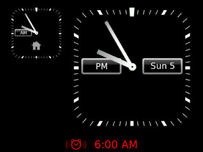 Blackberry : Display a second time zone