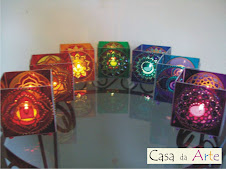 Porta-velas dos Chakras