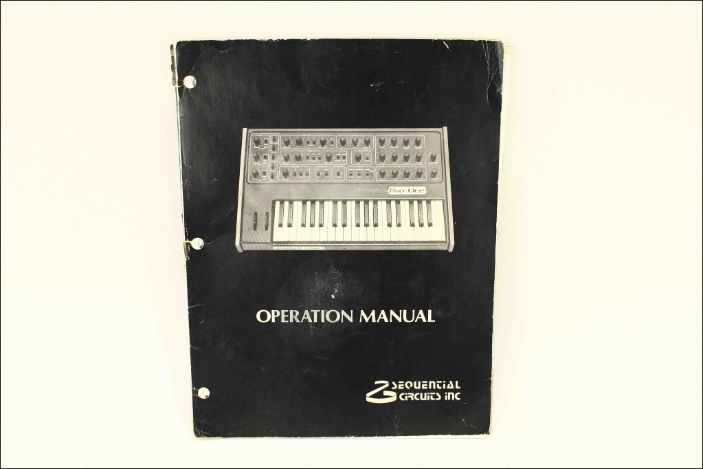 sequential circuits pro one operation manual sequential circuits pro one operation manual