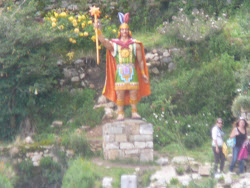 "Adam" of the Inca Race, Isla De La Sol, beginning of Inca Steps, Lake Titicaca