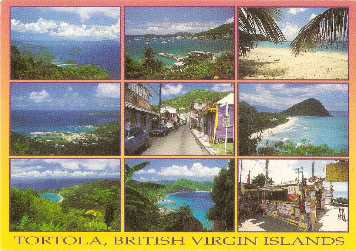 Postcard A La Carte British Virgin Islands Tortola Island