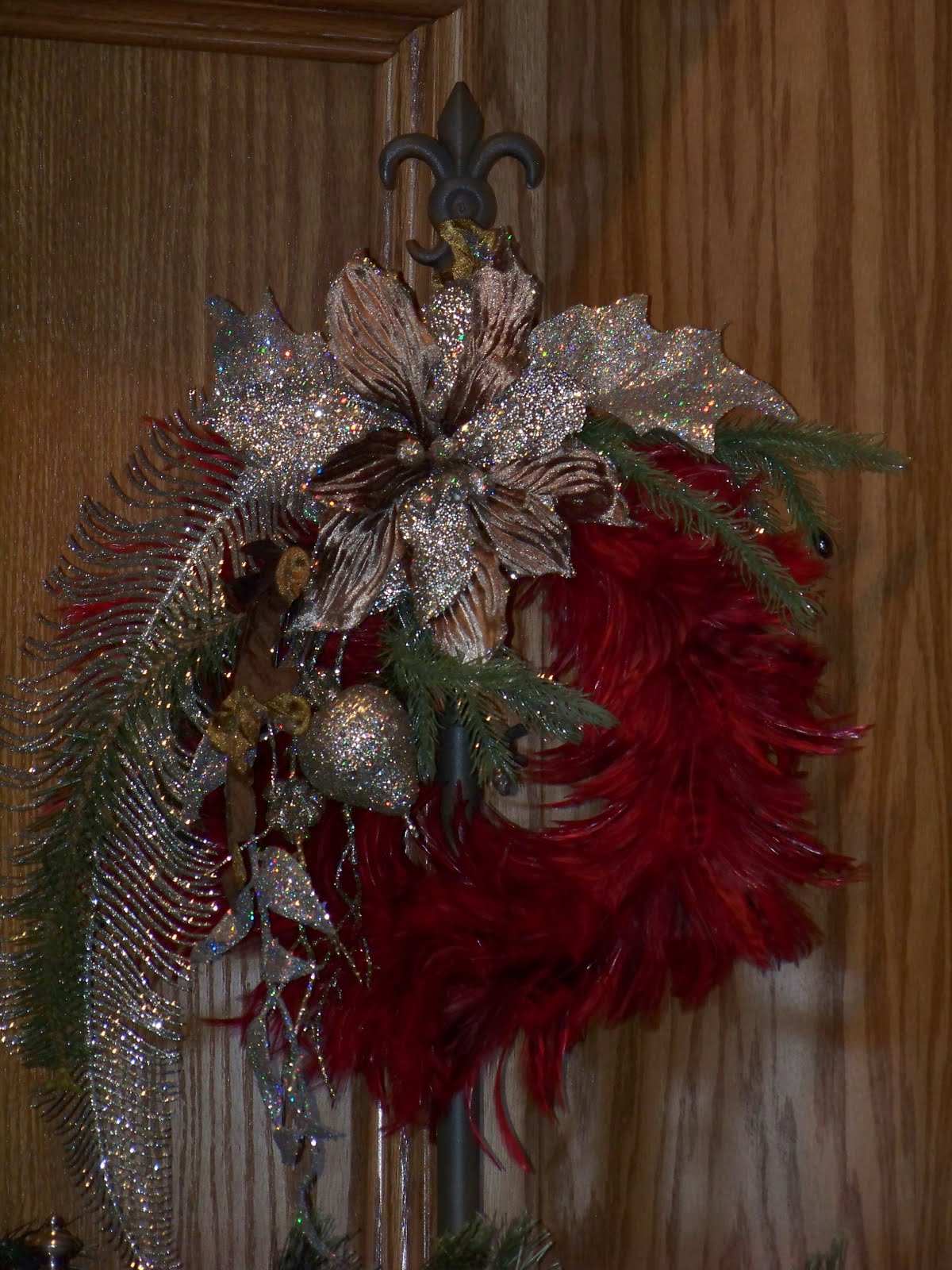 Christmas Feather Wreaths